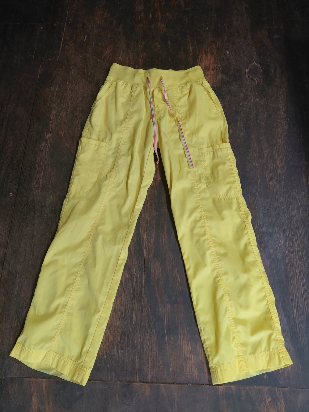 Peaches Uniforms Yellow Cargo Jogger Pants for Kids